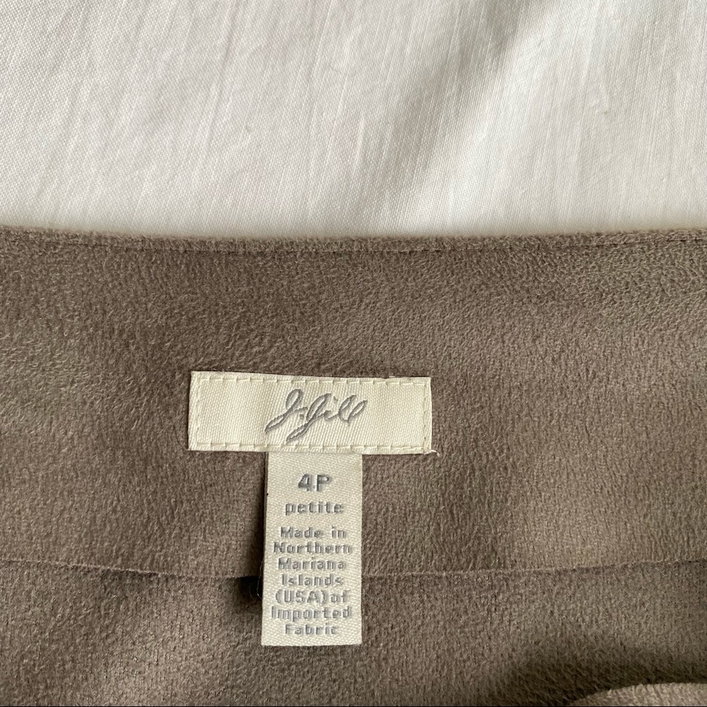 J.Jill UltraSuede Modest Gored MIDI Skirt - Picture 6 of 11